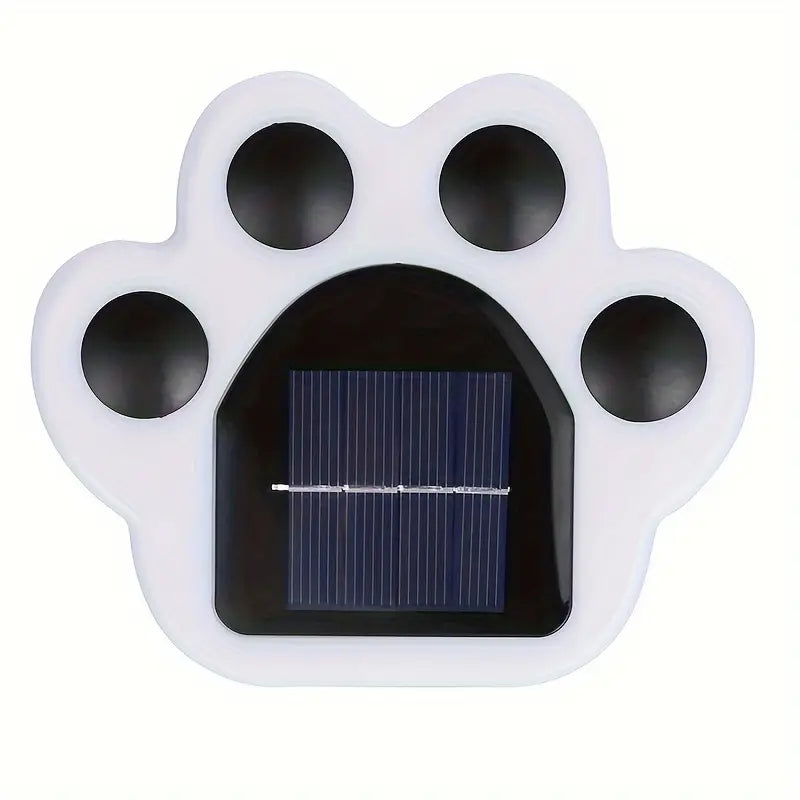 Eco-friendly LED paw print solar lights, ideal for enhancing garden aesthetics and safety at night