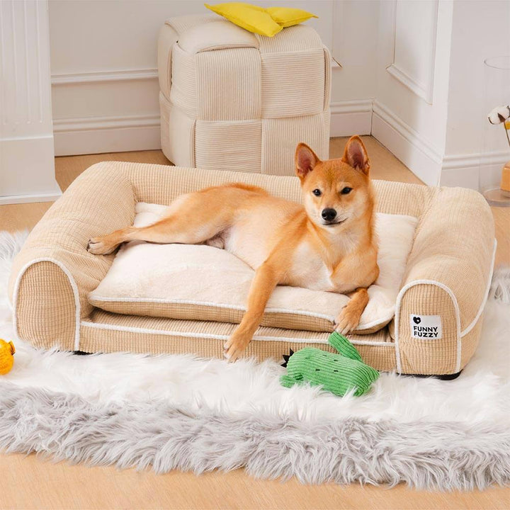 Orthopedic pet bed, flannel sofa, durable, washable pet supplies for dogs