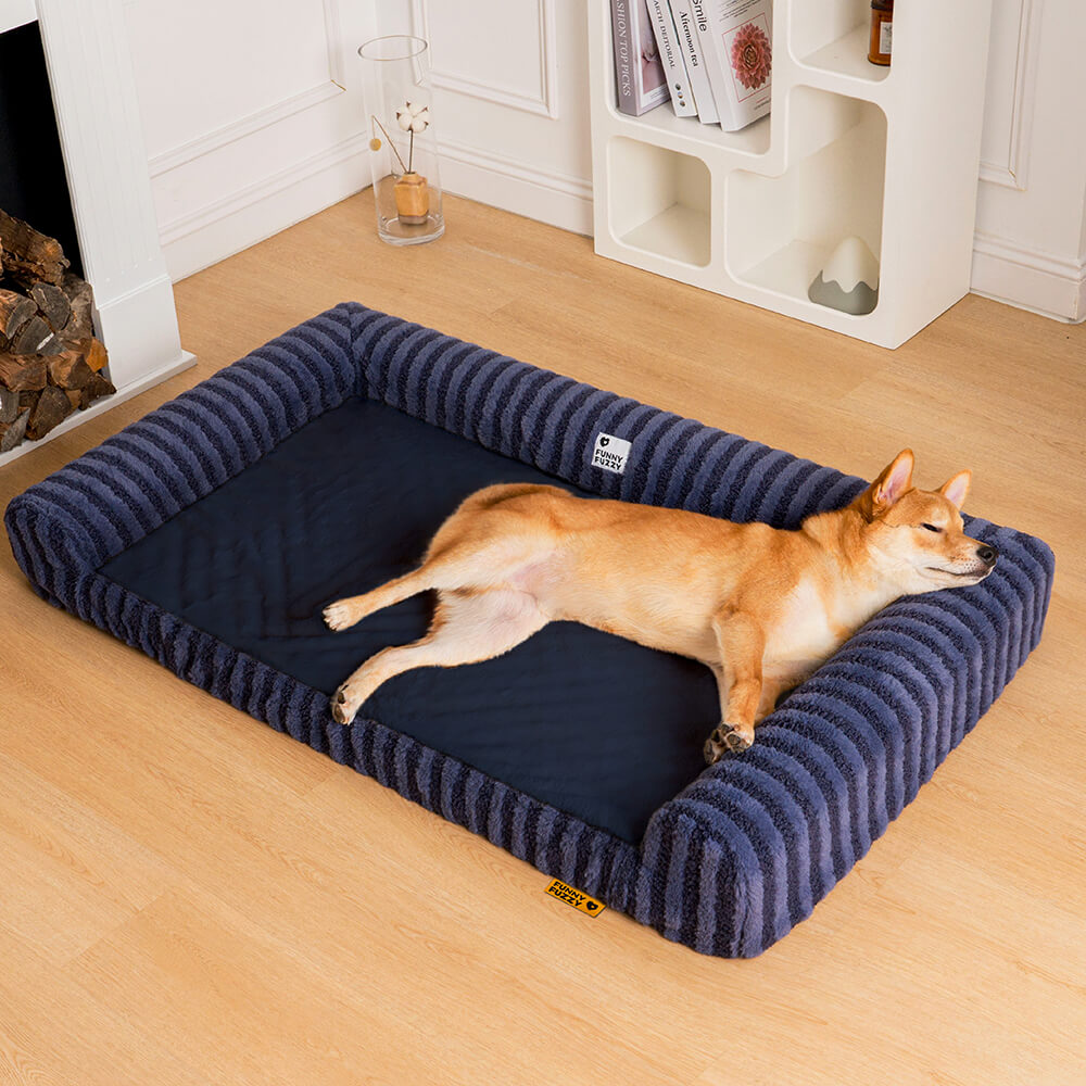 Fluffy dog bed for large dogs, easy to wash, pet supplies