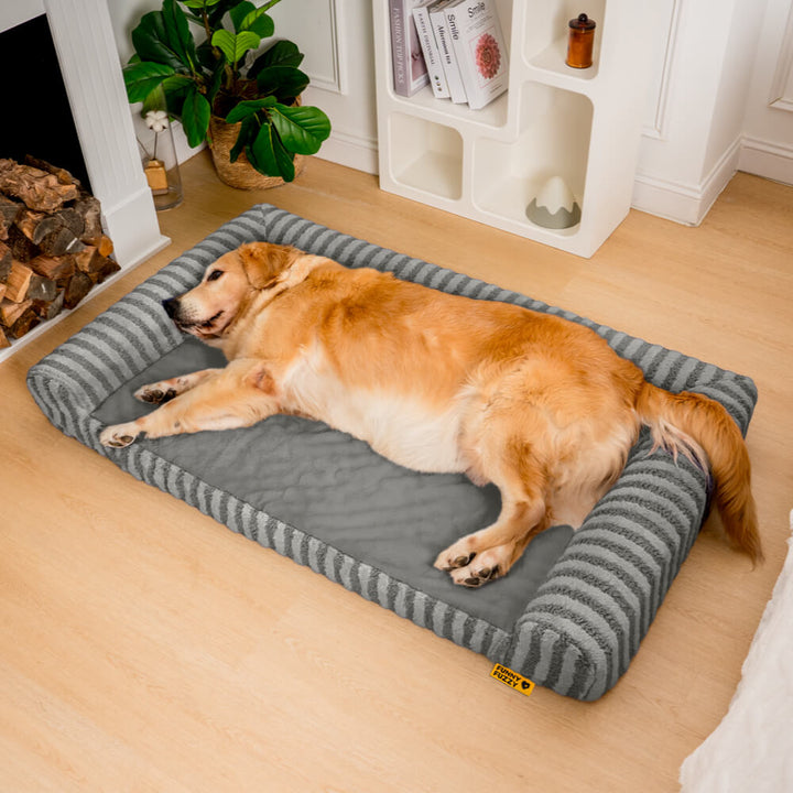 Orthopedic dog bed, fluffy texture, perfect for large breeds