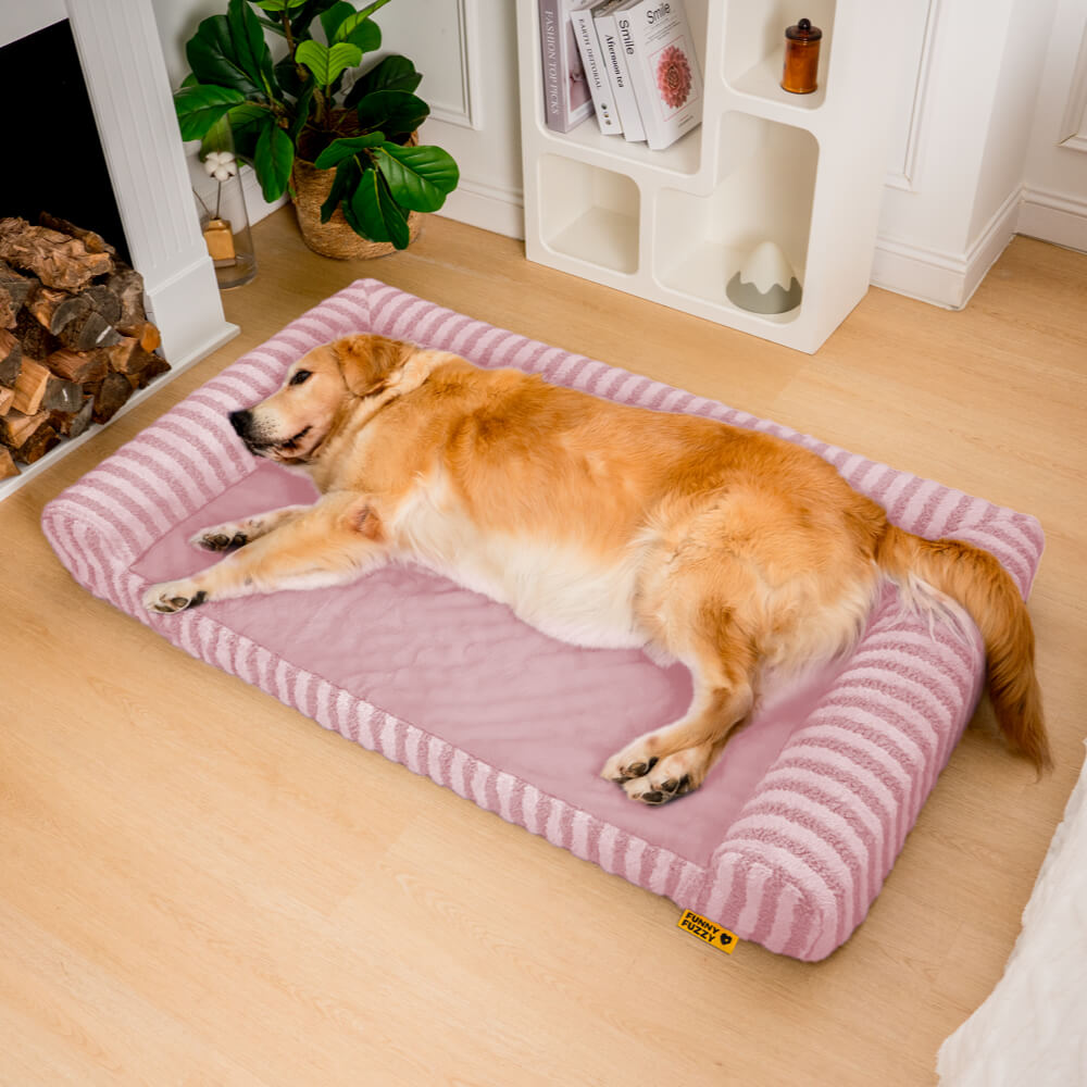 Pet bed for large dogs, fluffy and anxiety-relieving