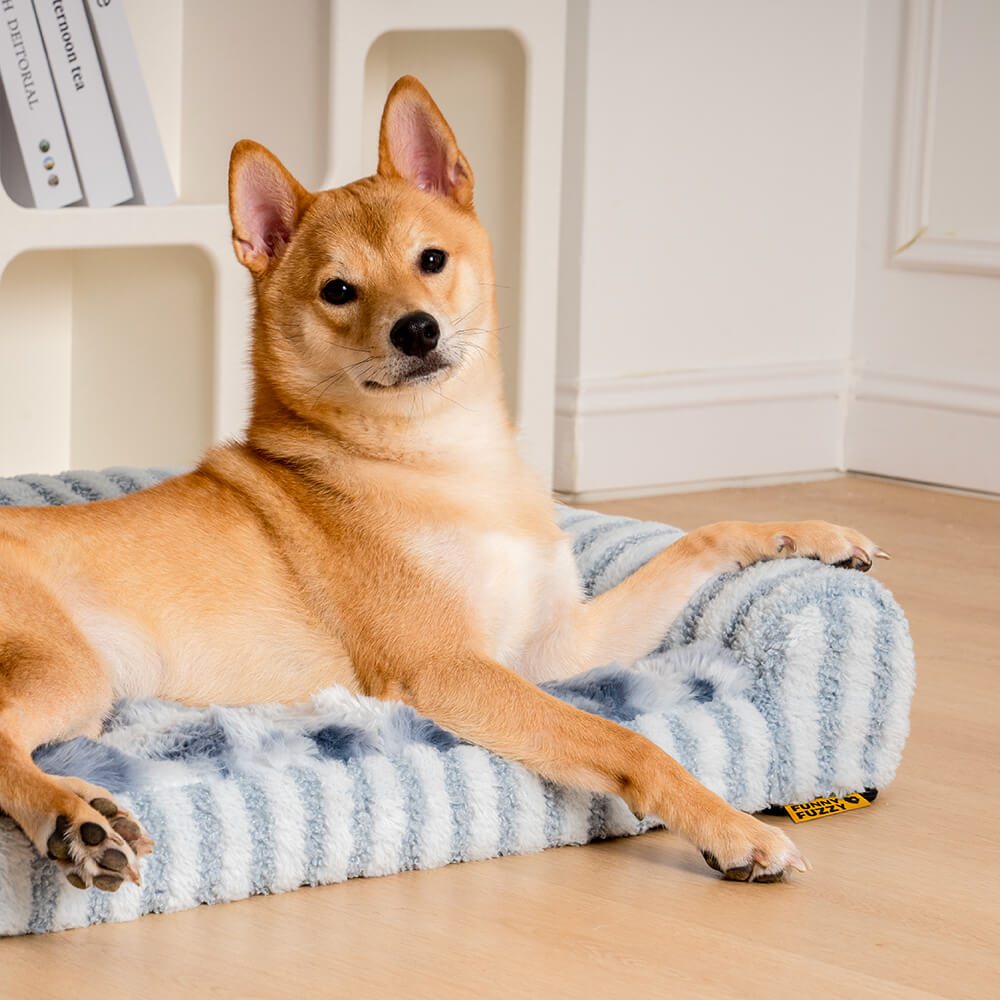Deluxe pet bed, large, orthopedic, fluffy and washable design