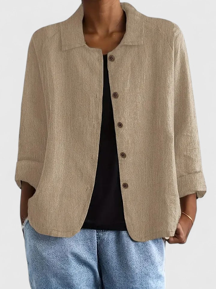 Stylish everyday chic women's top. Versatile loose-fit layering piece, super comfortable for all seasons.