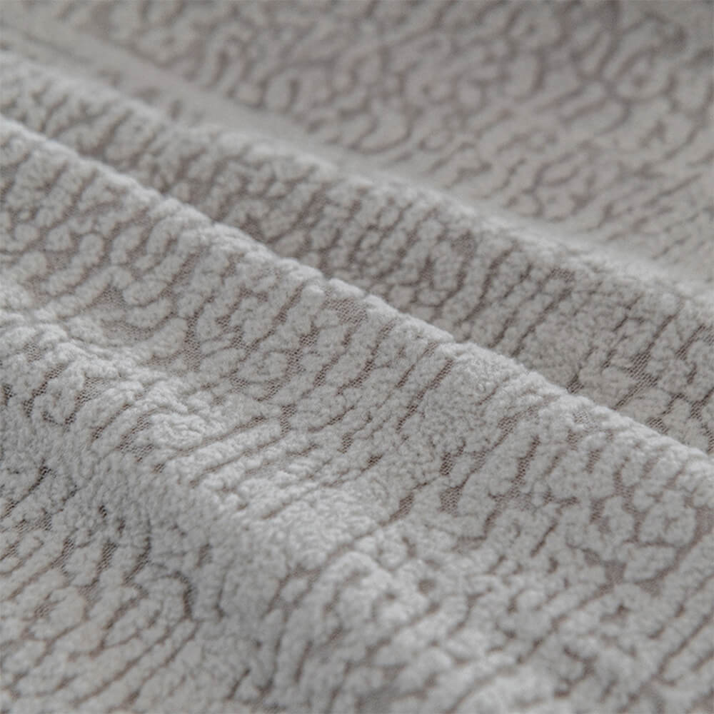 Elegant diamond jacquard plush sofa cover, a stylish and practical home decor upgrade