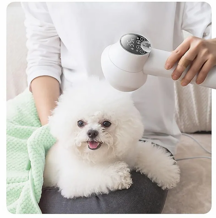 Digital display hair dryer with smart temperature control for fast, gentle drying