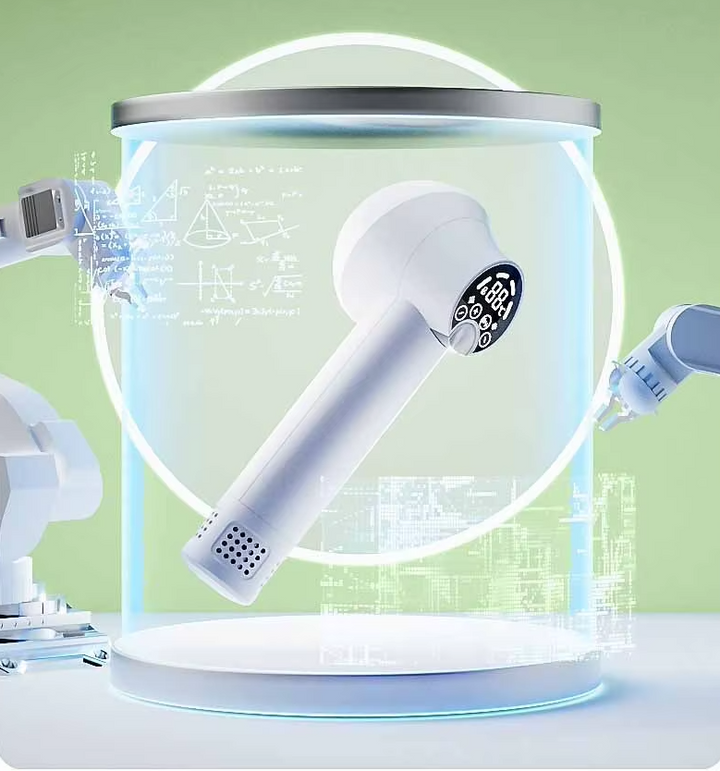 Digital LED display hair dryer, a low noise beauty tool for healthy, fast drying