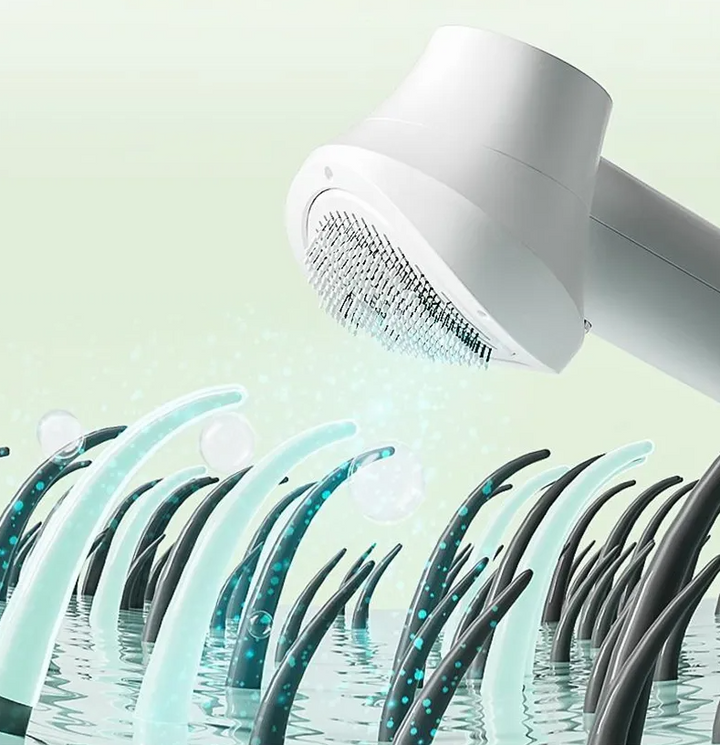 Hair dryer with smart temperature control, an advanced styling tool with digital screen