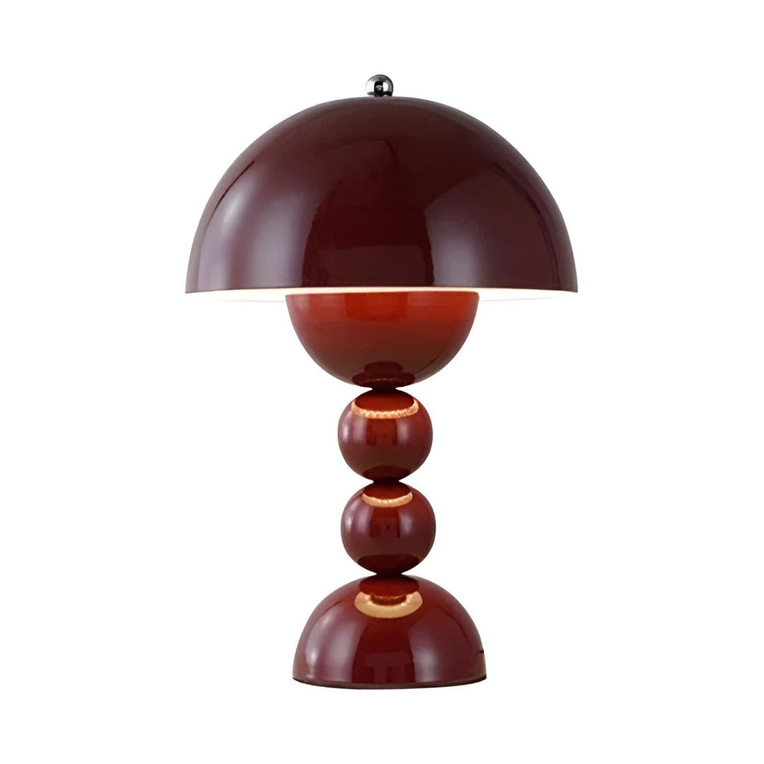 Modern Nordic dimmable LED lamp, unique flower bud shape for desks or bedsides.
