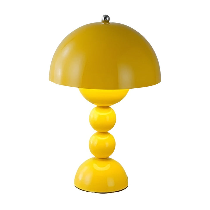 Minimalist flower bud LED table lamp, dimmable light, suits Scandinavian interiors.
