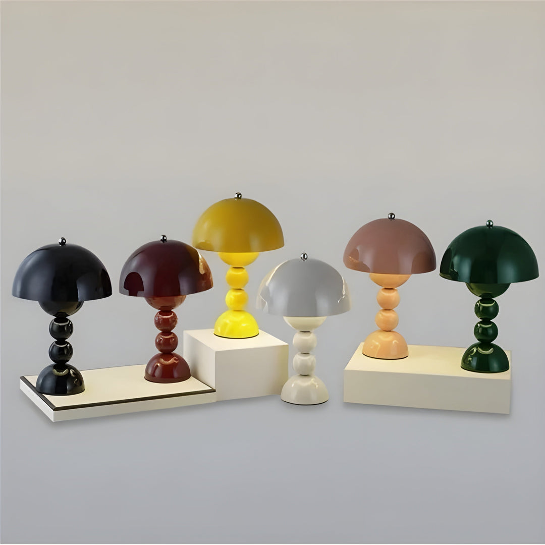 Versatile dimmable LED table lamp, Nordic flower bud design, for any room.