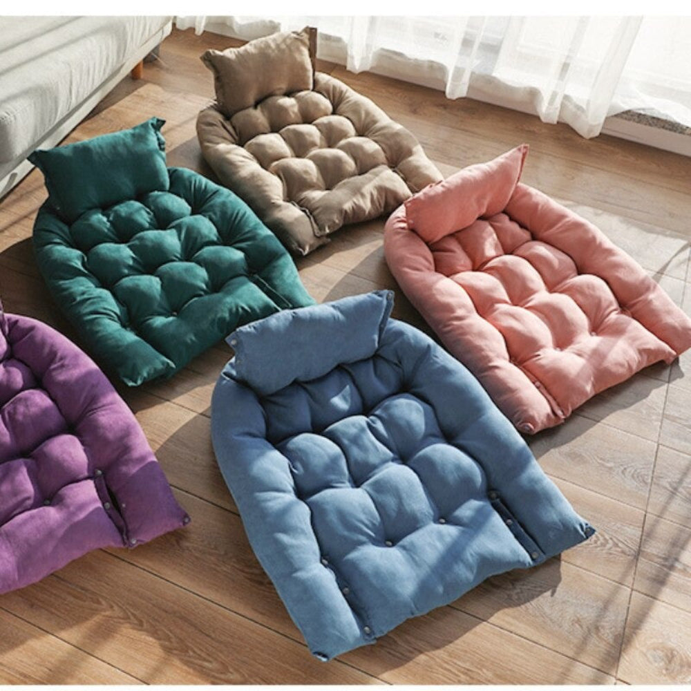 Dog 3-in-1 adaptable lounger bed, convertible pet bed, soft velvet, washable cover