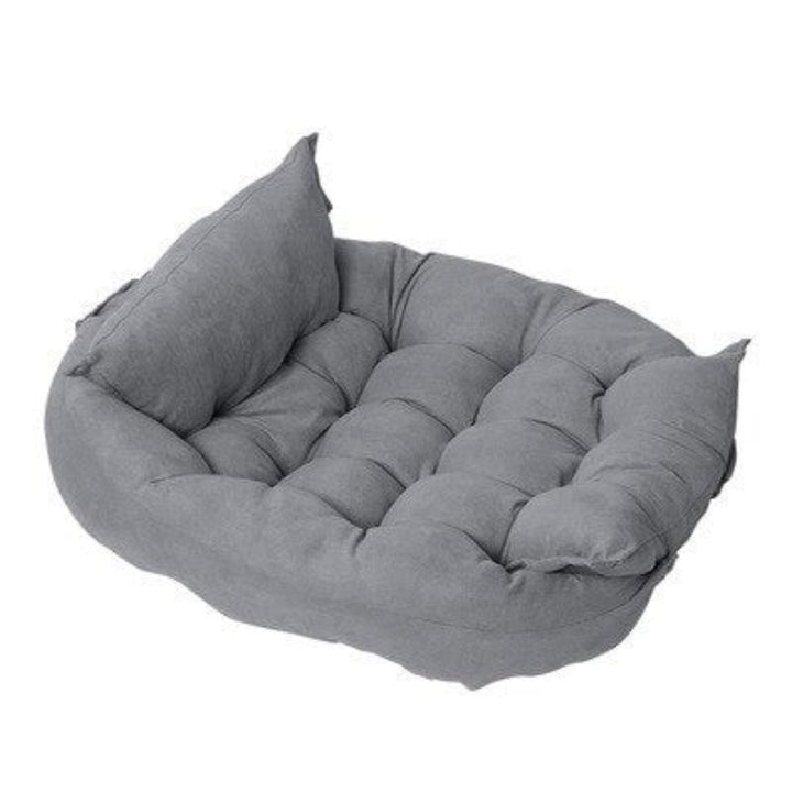 Multifunctional dog bed lounger, converts for different uses, durable pet supplies