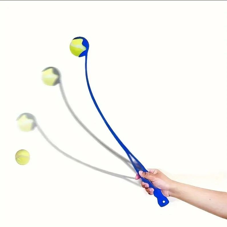 Dog ball launcher, a great exercise toy for dogs, promoting active outdoor play and fetch.