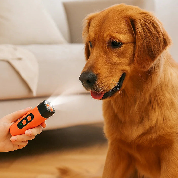 Ultrasonic dog repellent device, a gentle deterrent for quiet home and pet behavior improvement