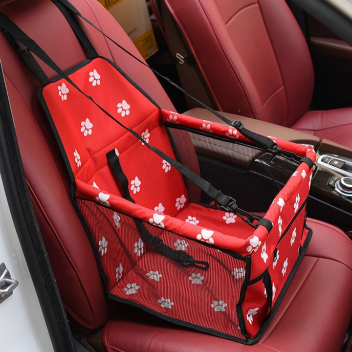 New pet carrier dog booster seat, providing a comfortable and safe ride for small pets.