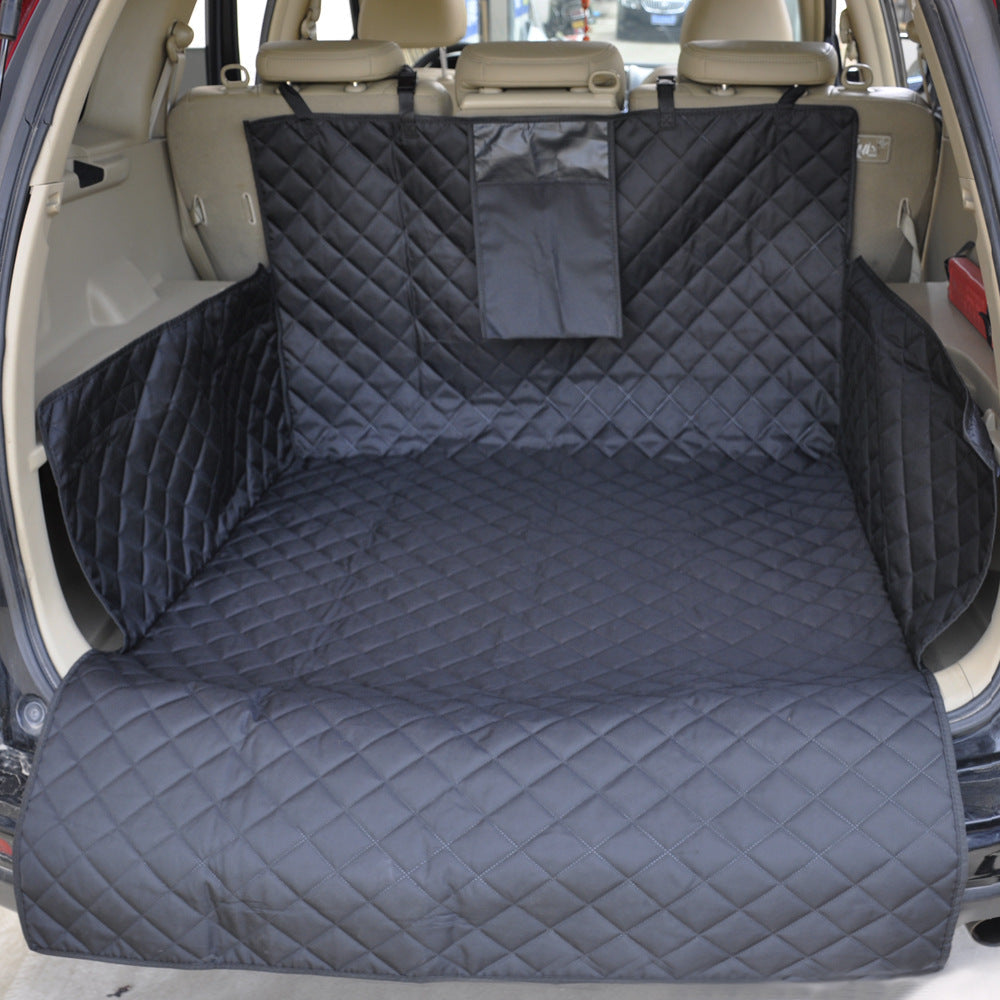 Pet car boot liner for SUV, heavy-duty vehicle protection for dogs, essential pet supplies