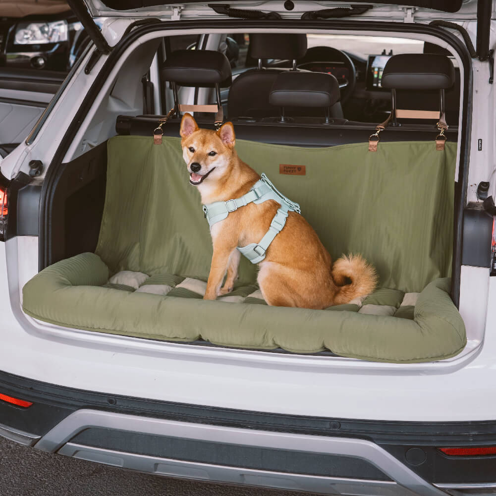 Luxurious dog car seat bed for small to medium dogs, ultimate pet travel comfort