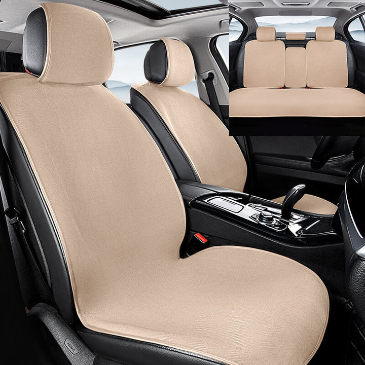 Chenille dog car seat cover, breathable and anti-scratch material for pet travel comfort