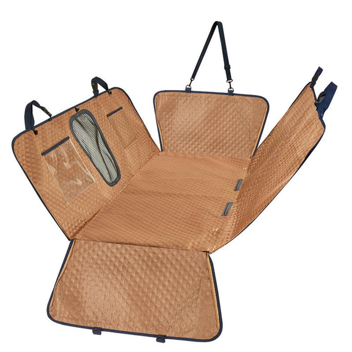 Auto pet cover, unisex, waterproof, designed for ultimate vehicle protection.