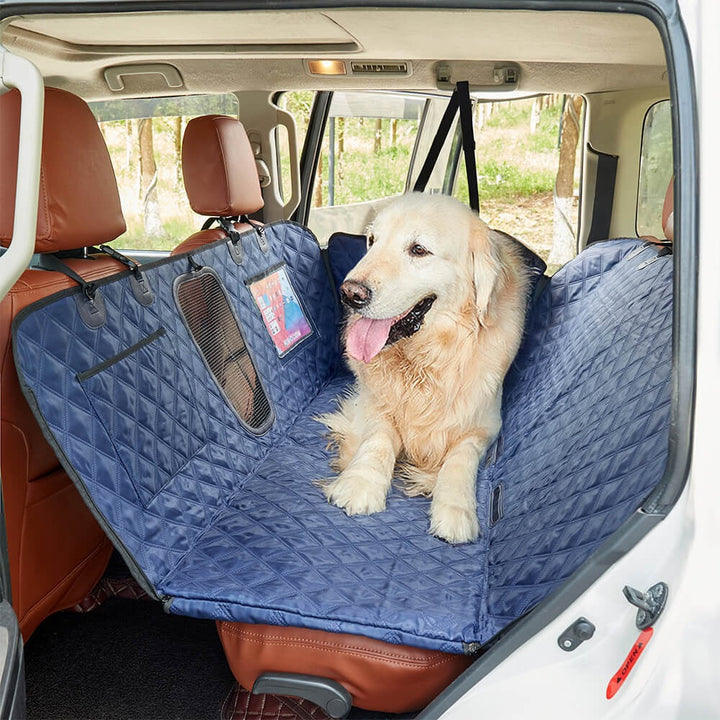 Durable vehicle pet seat cover, scratch proof & machine washable, ideal for dog travel accessories