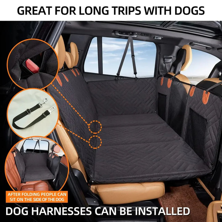 Pet safety travel accessory: durable dog car seat extender for comfortable rides