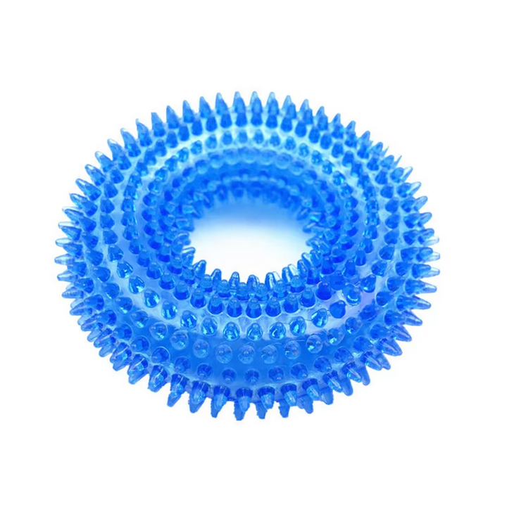 Dog toy chew ring, specifically designed for teething puppies to relieve discomfort