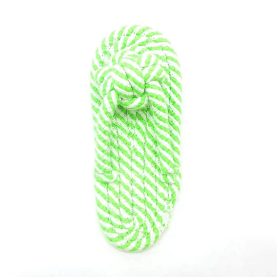 Sustainable cotton rope chew toy, designed for dog's dental health and durable play