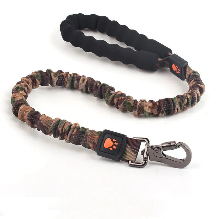 Dog lead featuring shock absorbing technology and adjustable length, premium nylon leash for pets