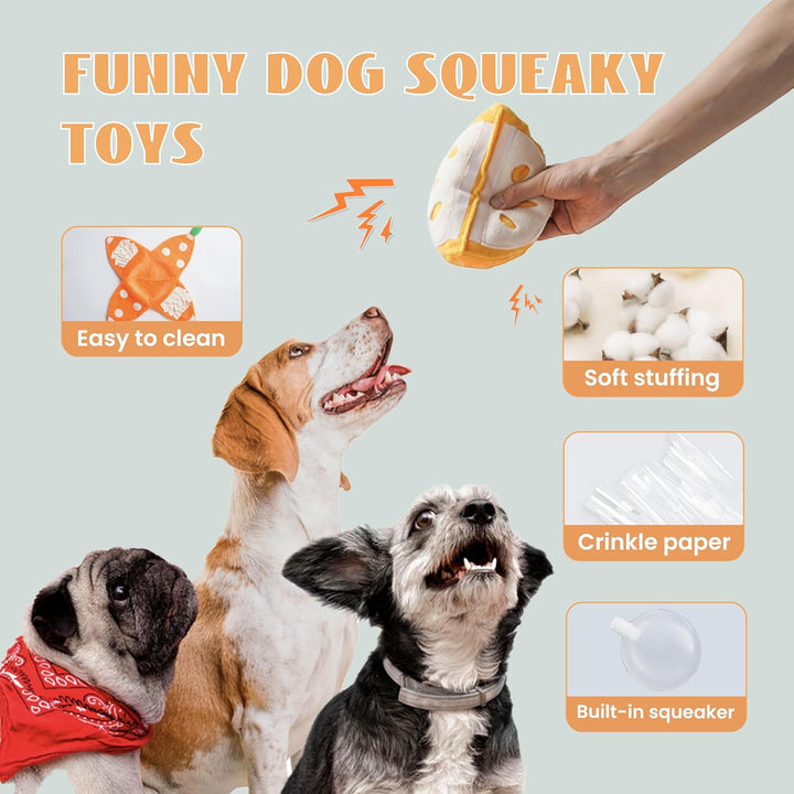 Dog enrichment toy, Fruit Puzzle Plush, interactive pet supplies for mental stimulation