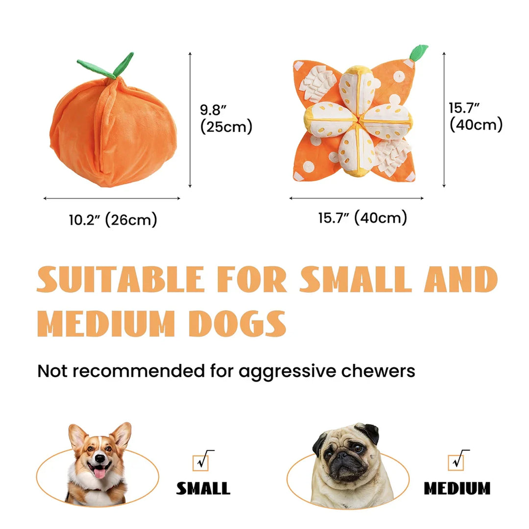 Mental stimulation Dog Fruit Puzzle Plush Toy, pet supplies for smart dogs