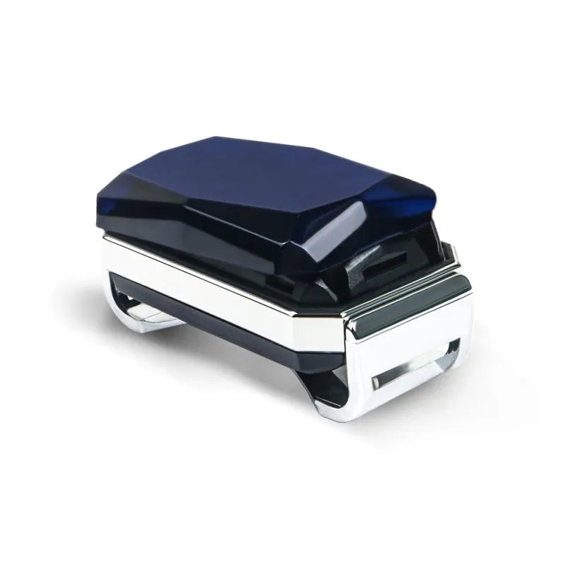 Water-resistant dog GPS tracker secured to a black pet collar, ensuring dog's safety and location
