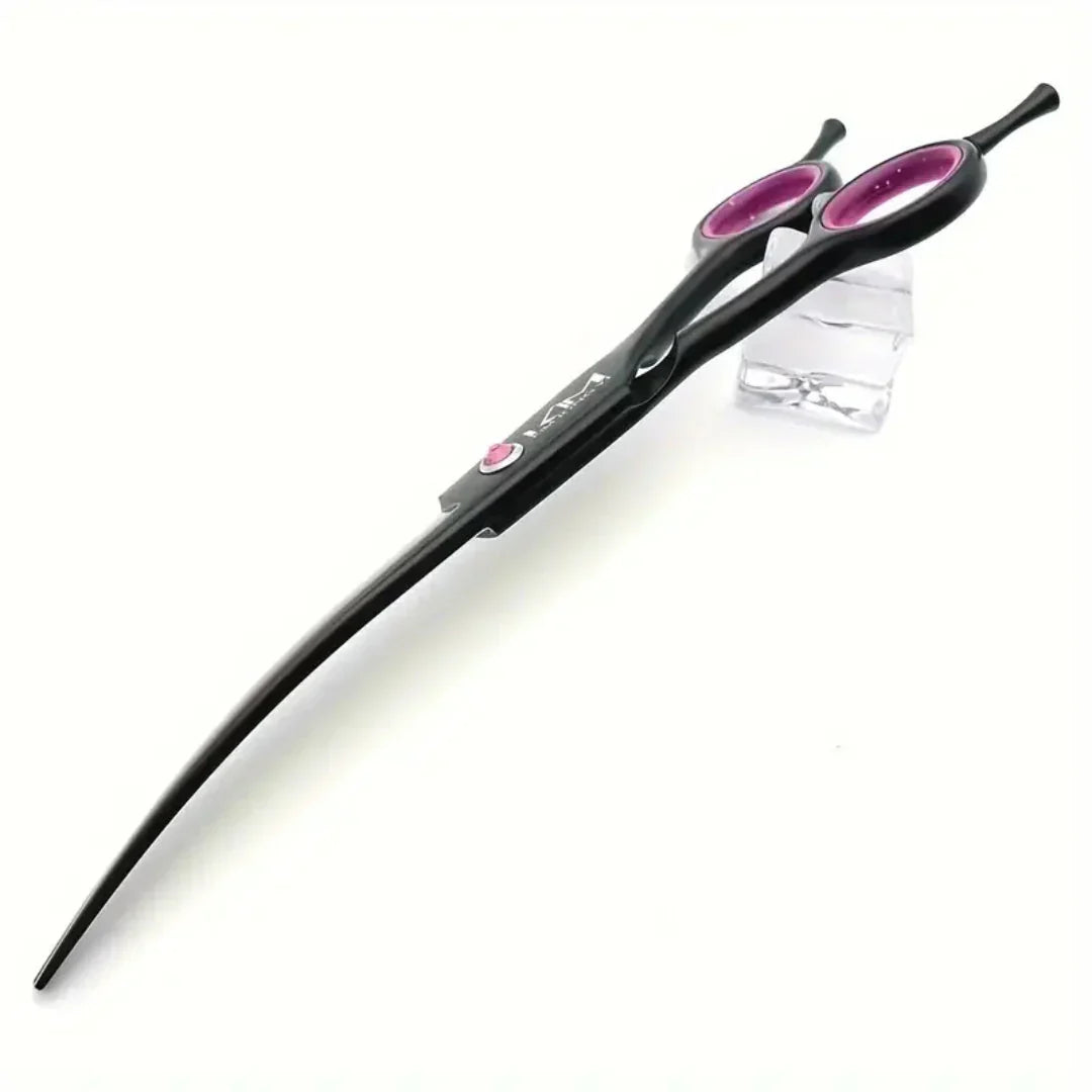 Grooming tools set for dogs with thinning shears, straight and curved scissors