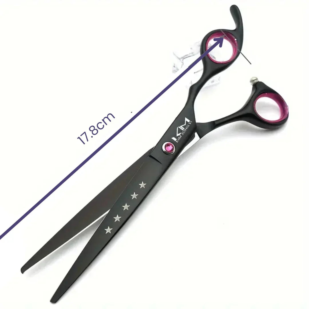 Ergonomic handle pet trimming scissors for comfortable dog grooming sessions
