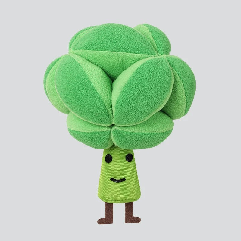 Enrichment dog toy: broccoli sniffing feeder for interactive play and mental stimulation