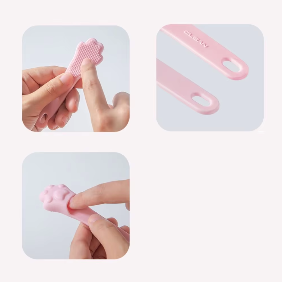 High-quality paw-shaped dog tongue cleaner, essential for pet dental wellness