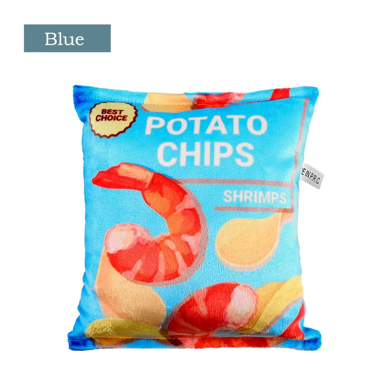 Dog squeaky toy, fun crisps bag design for hours of interactive pet entertainment