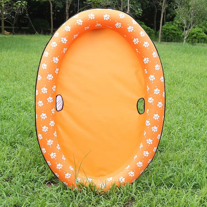 Dog grooming made easy with this portable inflatable pet bathtub, durable & convenient