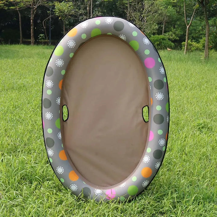 Foldable inflatable dog bathtub, perfect for portable pet bathing & easy storage