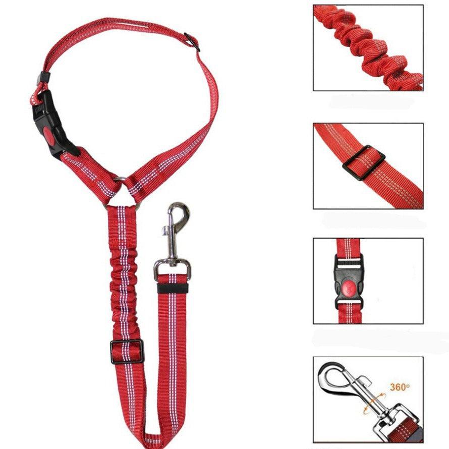 Pet car restraint system, durable dog safety belt for vehicle accessory