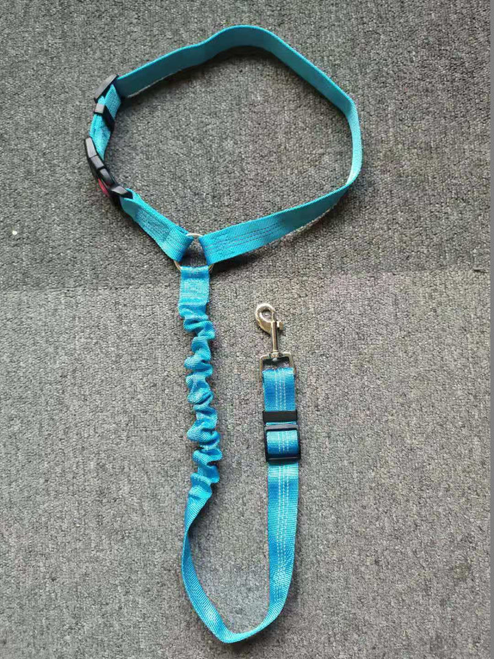 Pet car seat belt with universal clip, safe restraint for all dog breeds