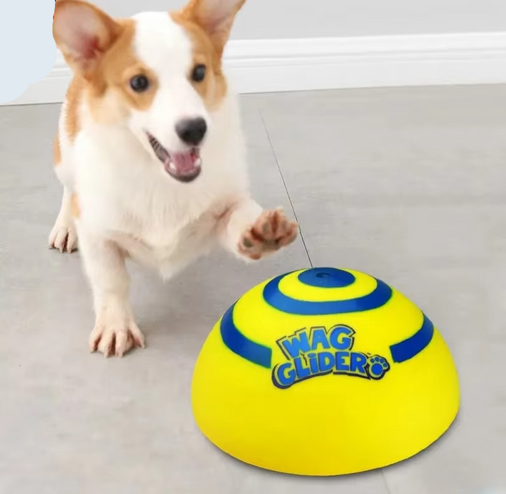 Close-up of a dog engaged with an interactive puzzle dog toy on a play mat for enrichment