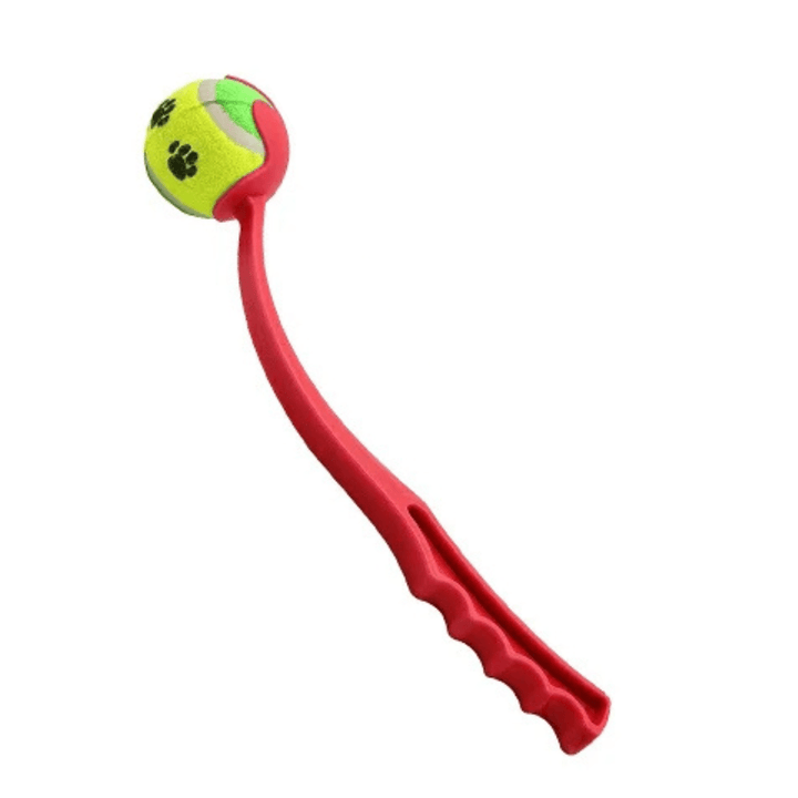 Blue dog tennis ball launcher, essential pet toy for outdoor exercise