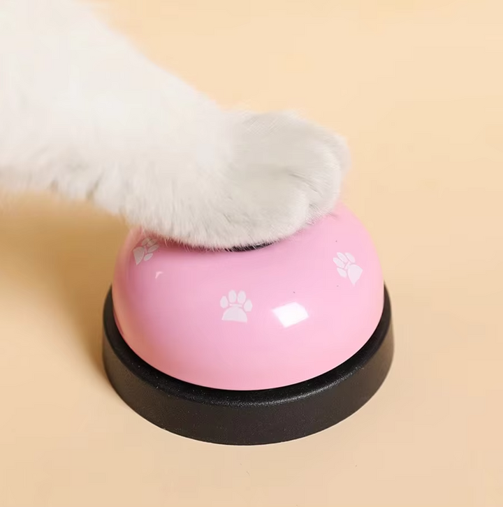 Set of dog training bells in various colors, pet accessories for interactive training fun
