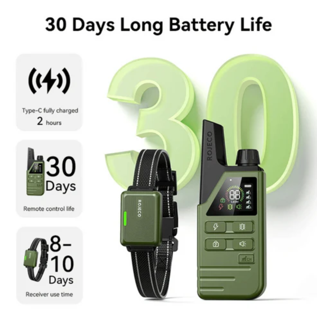 Dog training collar remote control 300m range for pet obedience