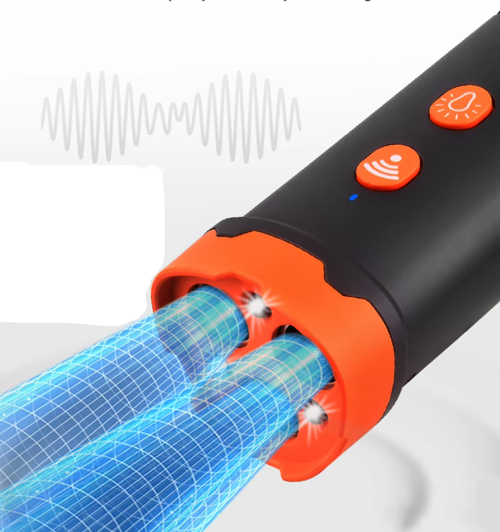 Handheld pet care training aid with ultrasonic function for effective dog behavior correction