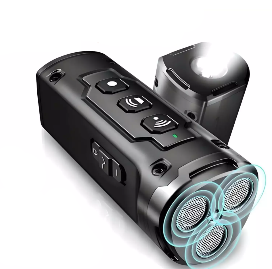 Portable pet behavior correction tool with ultrasonic technology and integrated LED for nighttime use