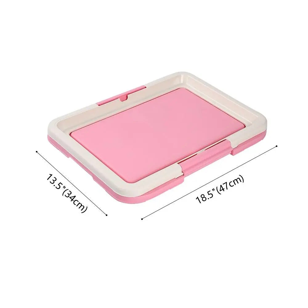Hygienic dog training toilet with sturdy non-slip mat, perfect for puppies and small breeds.