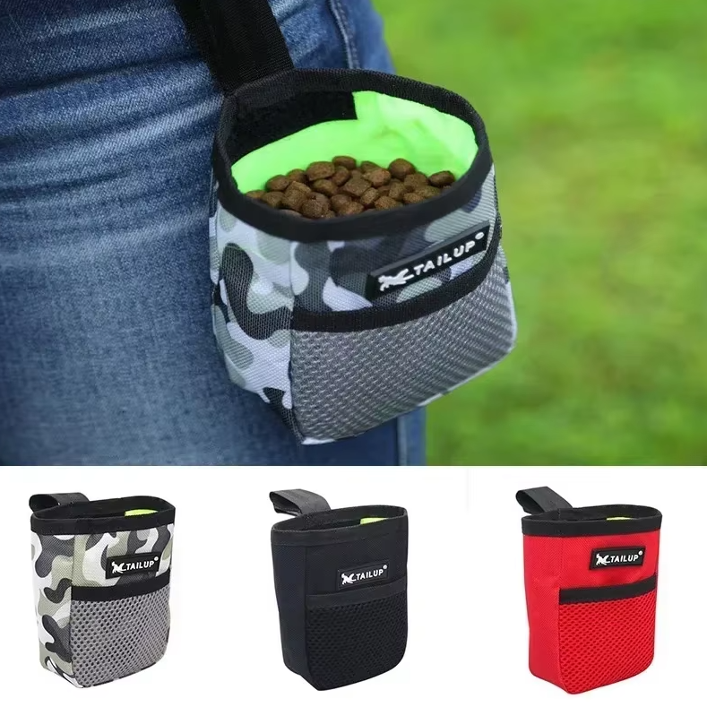 Dog Training Treat Pouch, portable, tactical, with waist belt, for active dog training