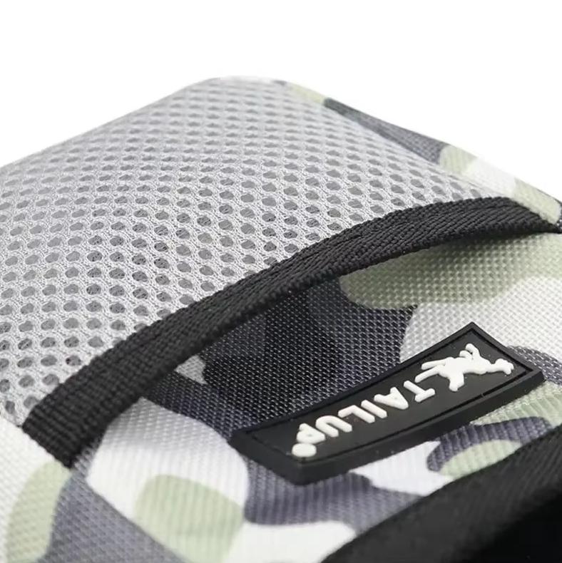 Hands-free Dog Treat Pouch, tactical design with belt clip & compartments, for training