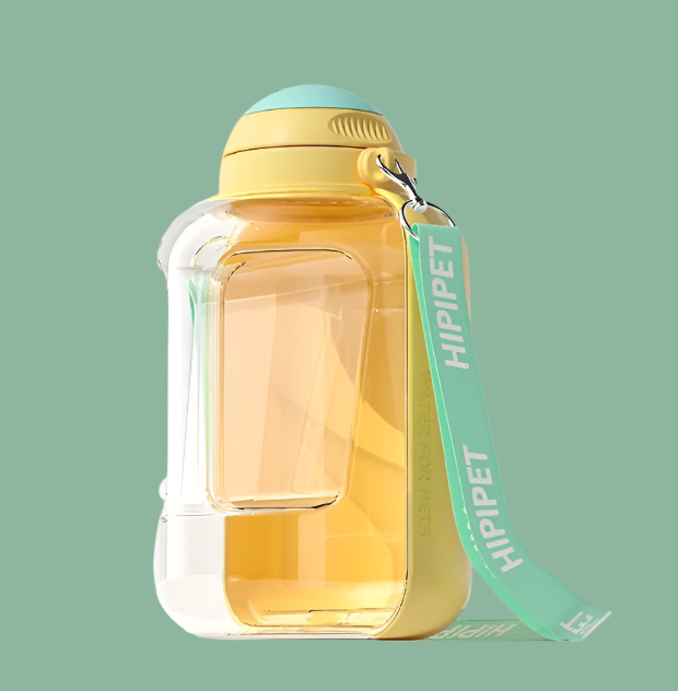 Stylish portable dog water and food system, a must-have for active pet owners